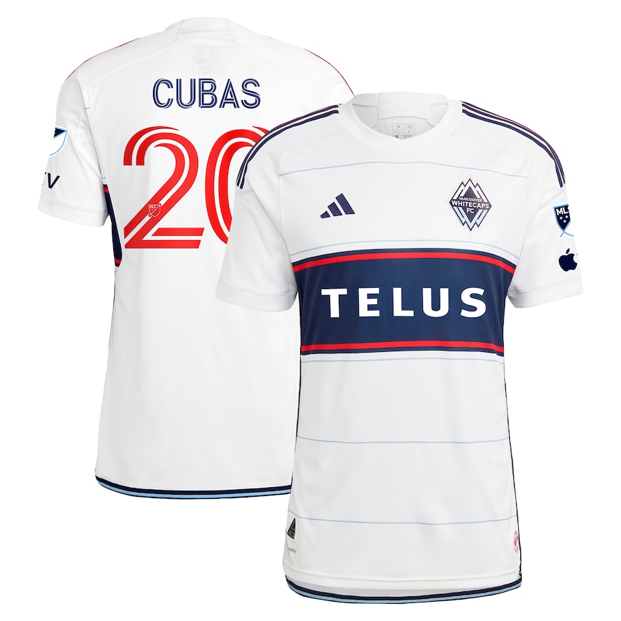 Andrés Cubas Vancouver Whitecaps FC adidas 2023 Bloodlines Authentic Player Jersey - White