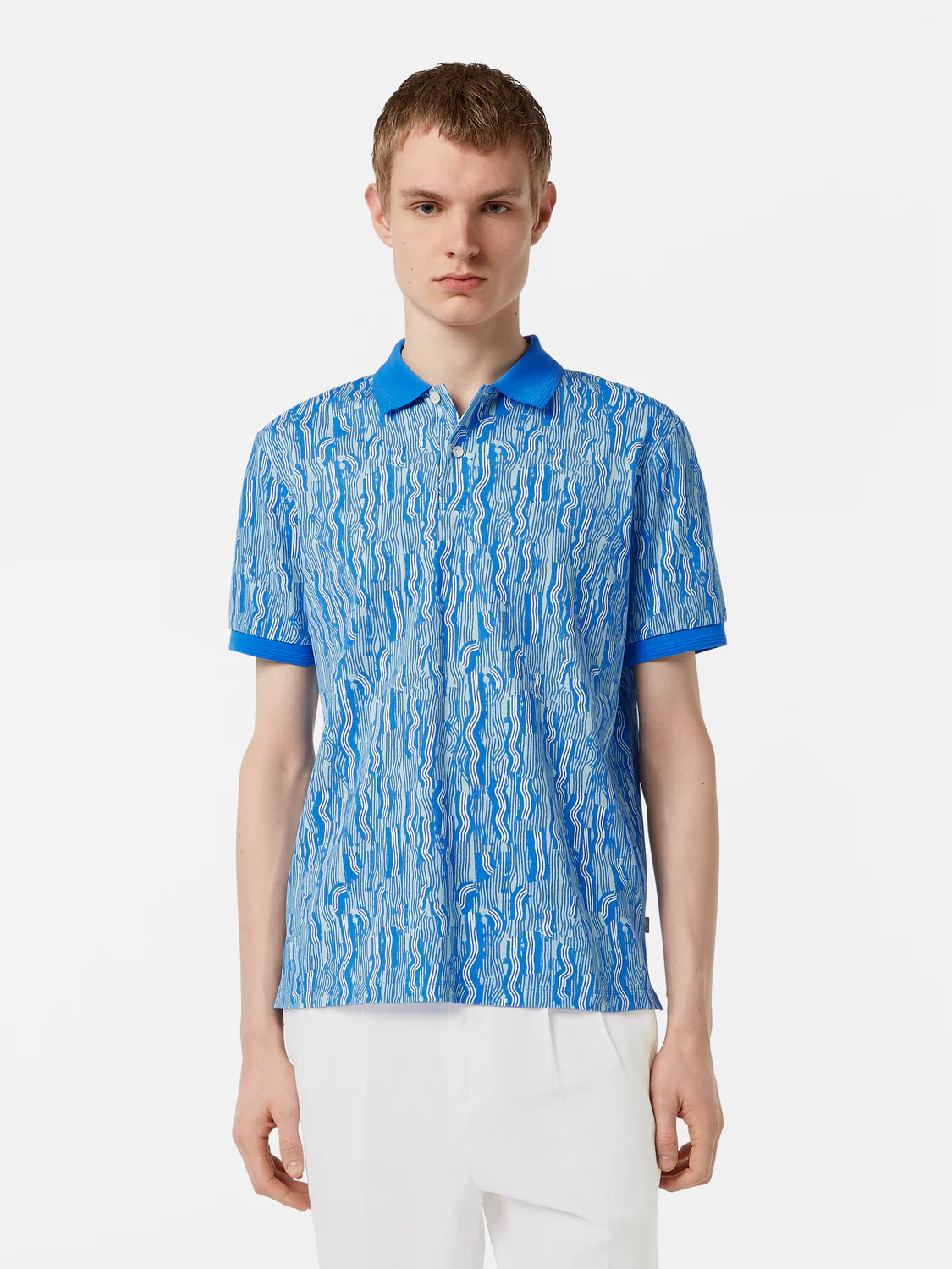 Micro Printed Regular-Fit Polo