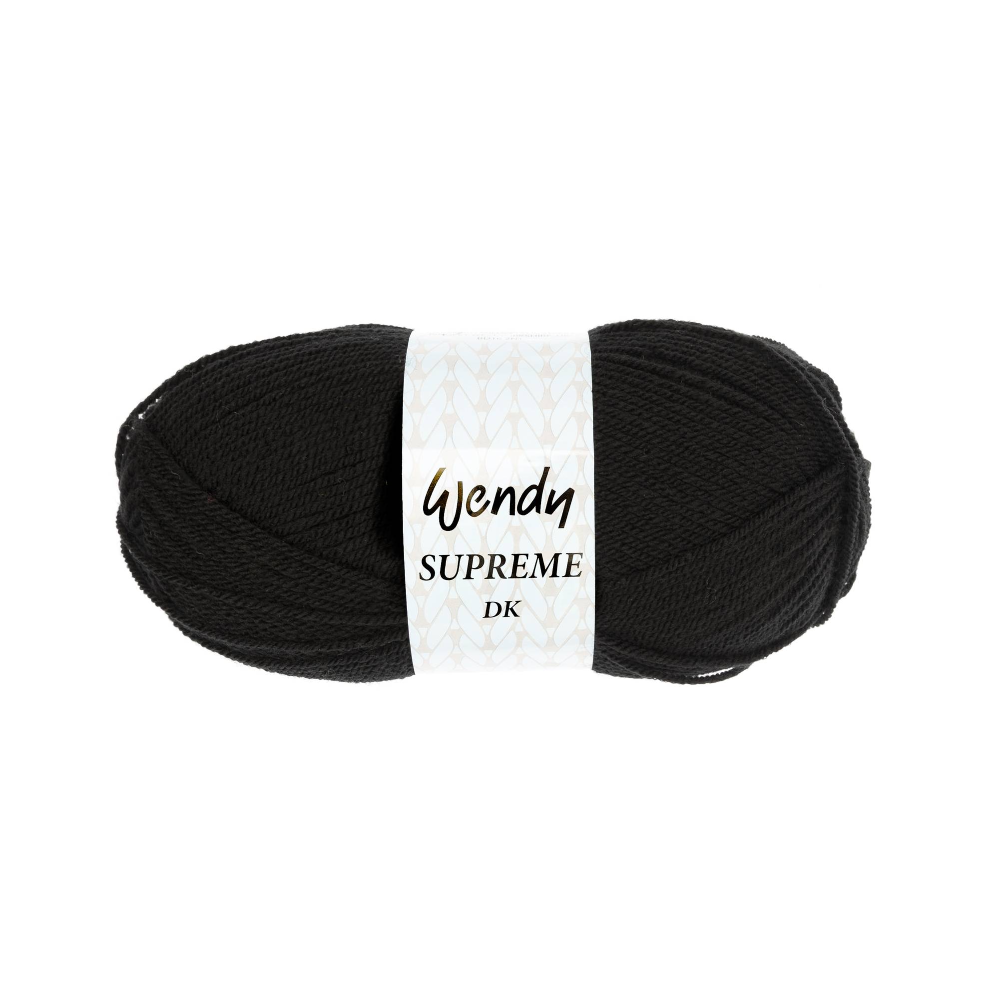 Wendy Black Supreme DK Yarn 100g