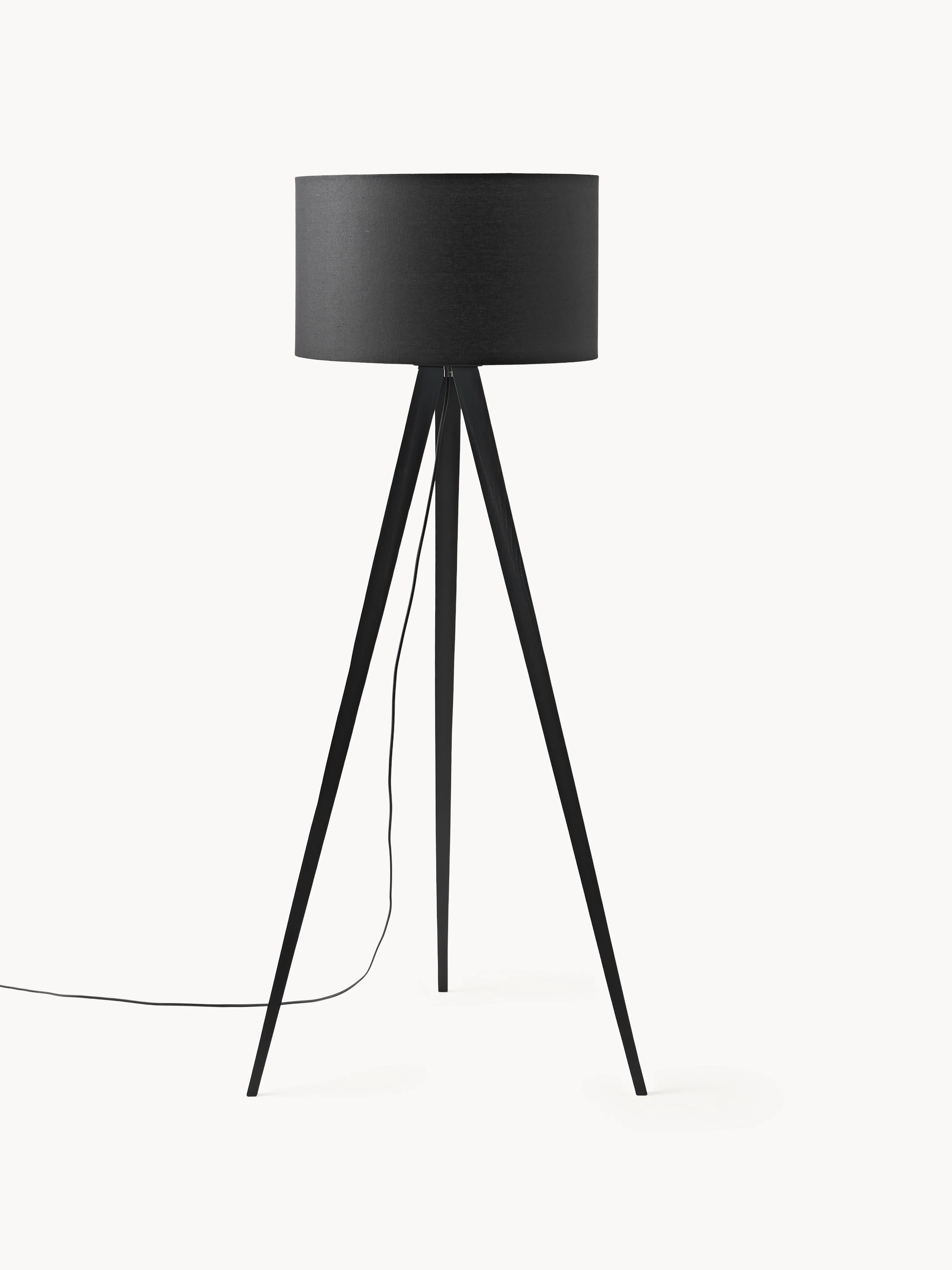 Tripod Stehlampe Jake aus Massivholz