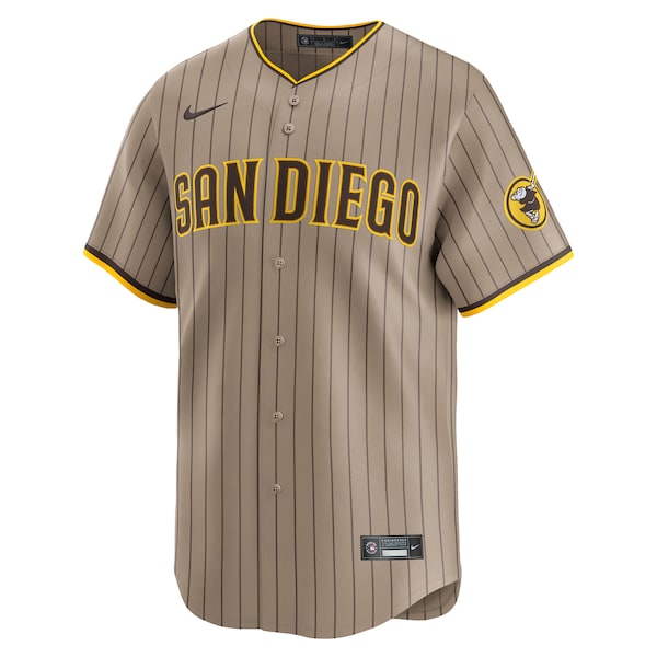 Manny Machado San Diego Padres Nike Alternate Limited Player Jersey - Khaki