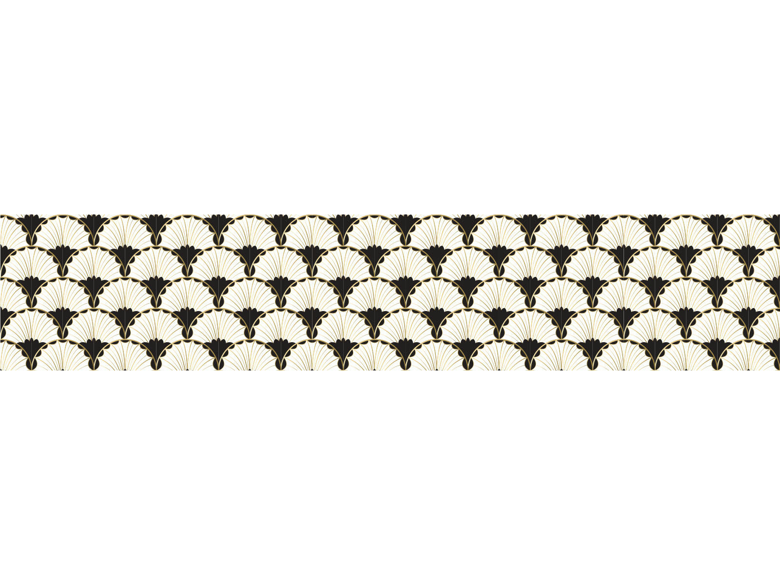 NOUVELLE VAGUE - Crédence adhésive noir 400x40cm