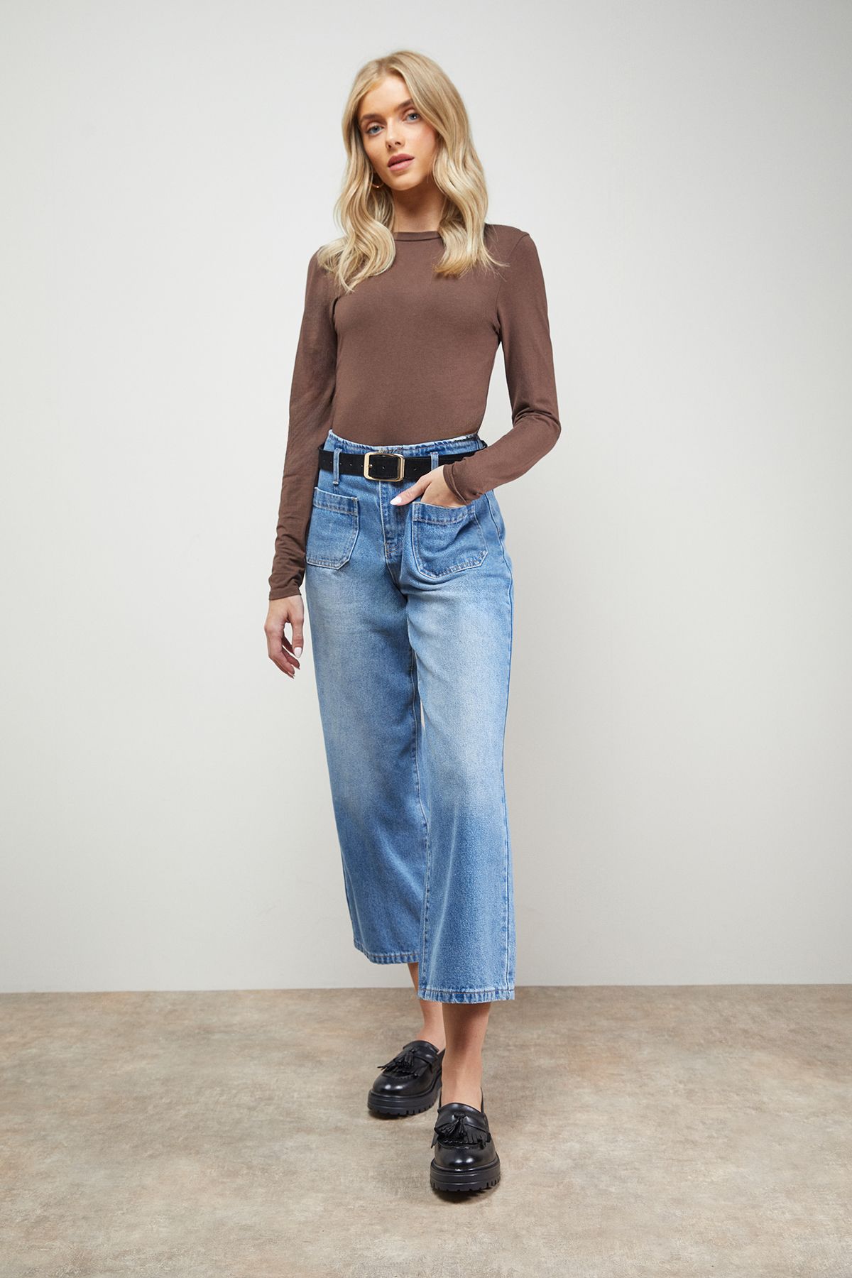 Oasis Brooker Real Leather Tassel Chunky Loafers