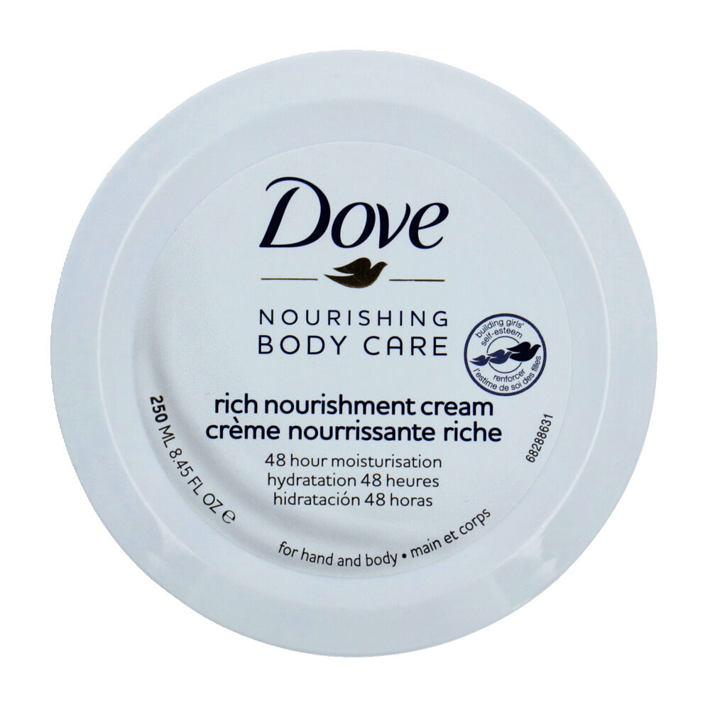 Crème Dove corps nourrissante riche hydratation 48H 250ml