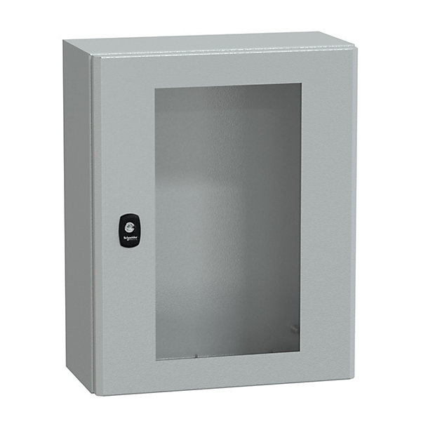 Nsys3d5420t Coffret Métallique étanche Ip66 - 500x400x200 - Porte Vitrée - Spacial S3d - Schneider Electric