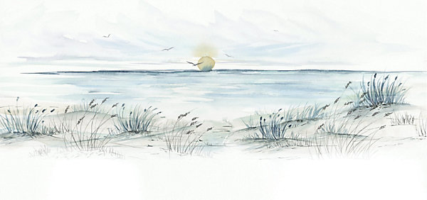 Papier peint panoramique Coucher de soleil, Couleurs 375 x 250cm