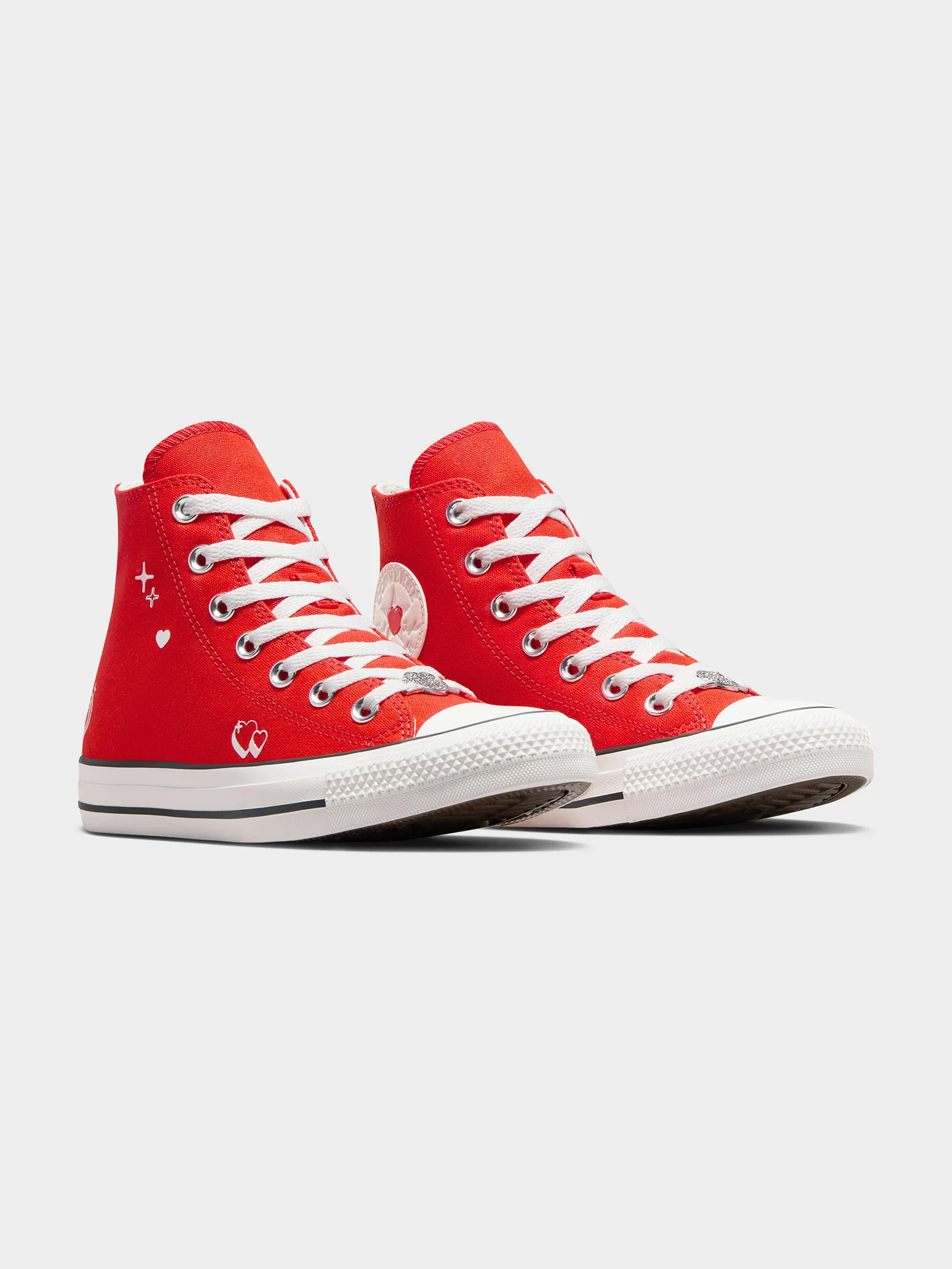 Womens Chuck Taylor All Star Y2K Heart High Top Sneakers