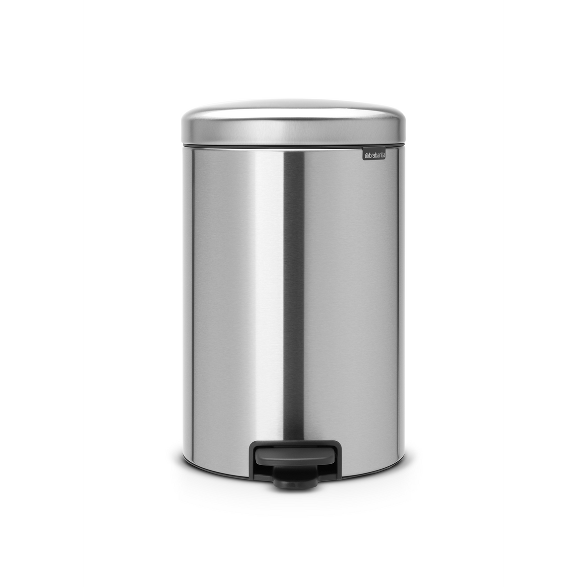 Brabantia NewIcon Pedaalemmer, 20 liter, kunststof binnenemmer - Matt Steel