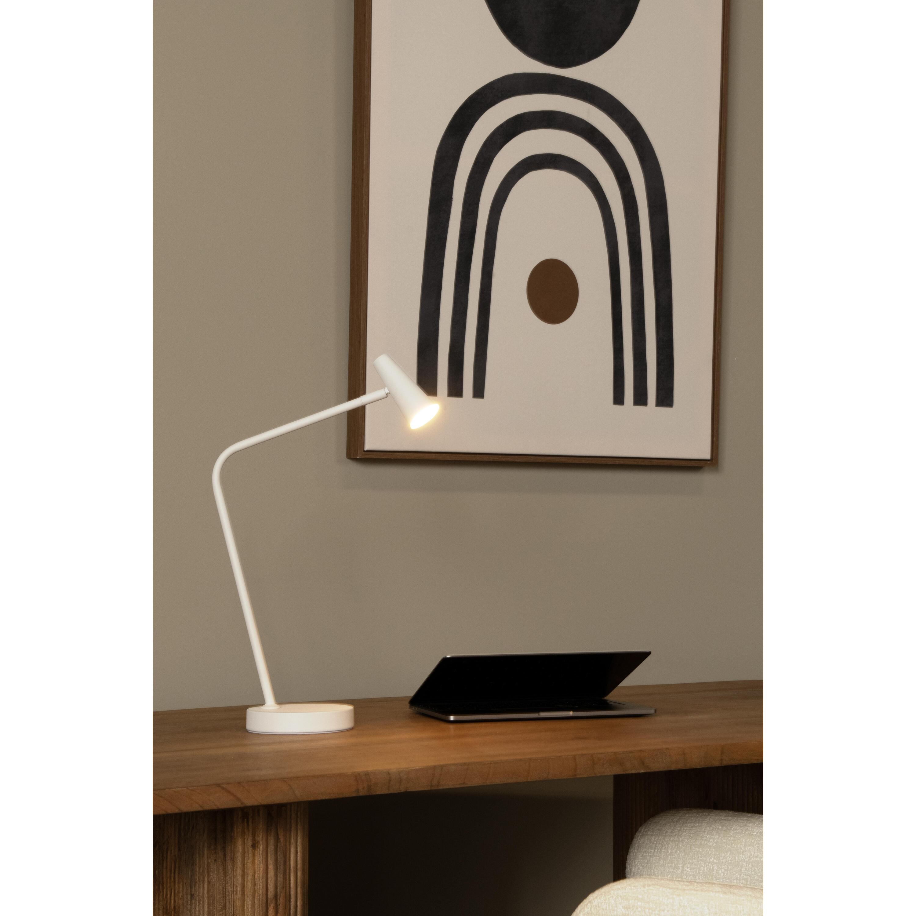 Stirling bureaulamp LED oplaadbaar wit