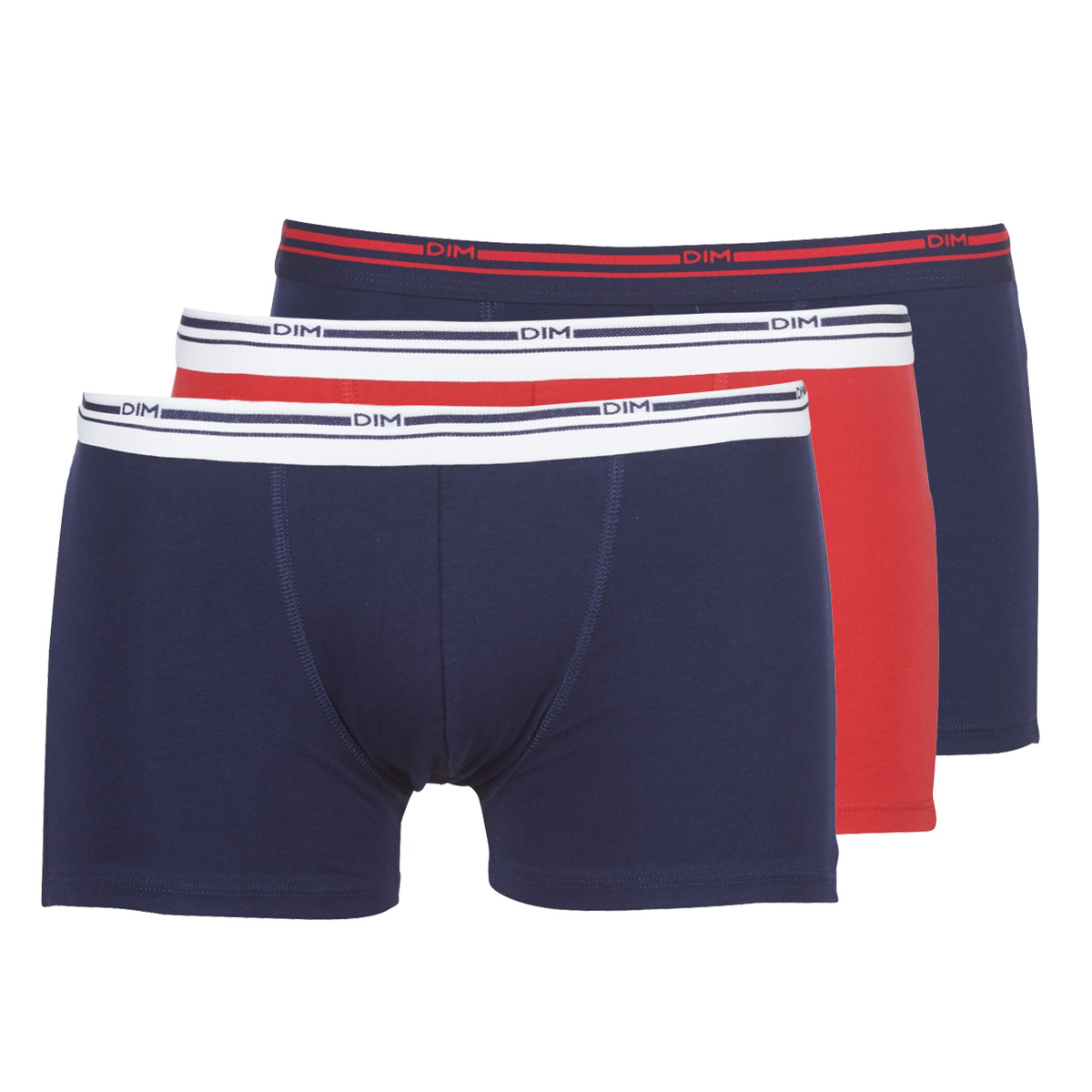 DIM - DAILY COLORS BOXER x3 - Blue / Red
