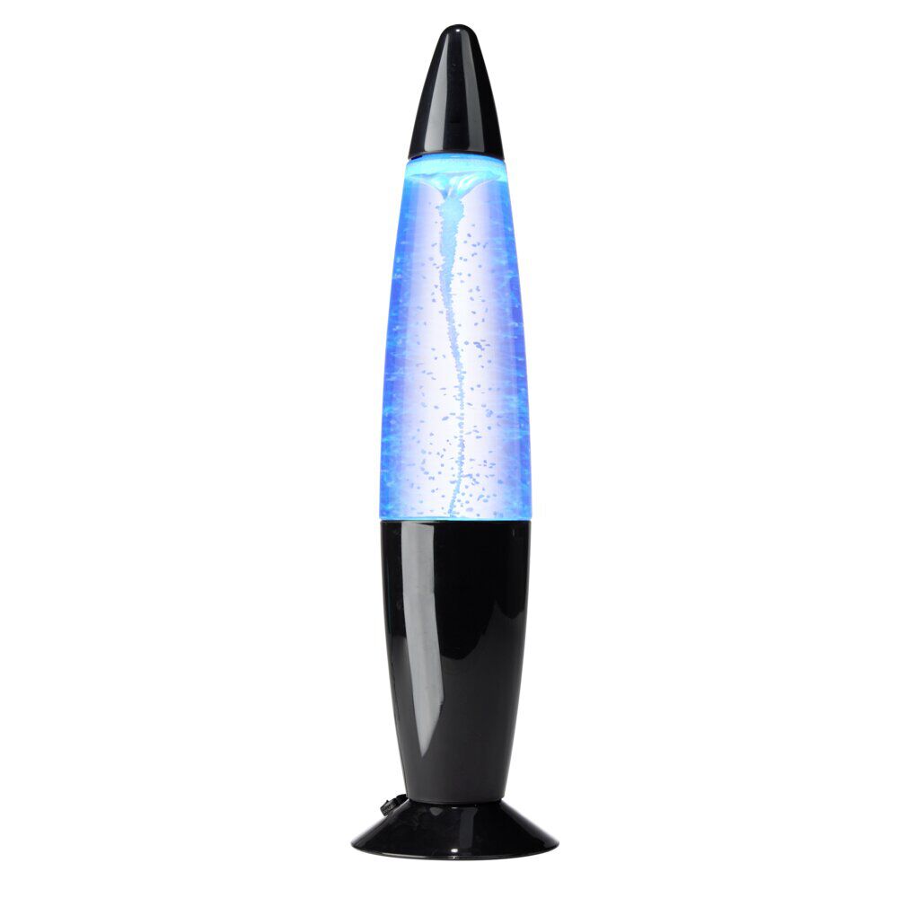 Lampe à lave tornade LED RVB USB-C plastique noir Ø9xH34cm