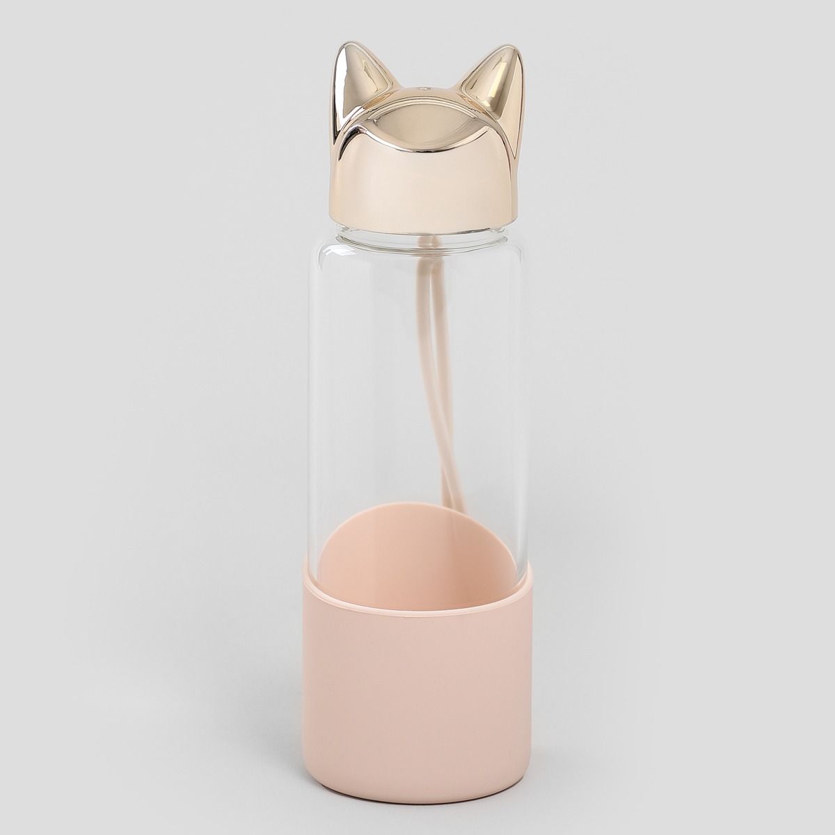 Butelka FOXY z uszkami złota 0,35 l