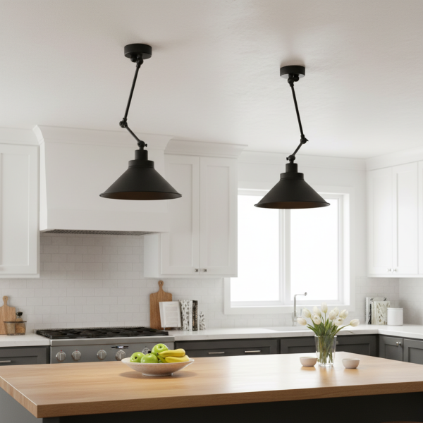 Lampa sufitowa wisząca czarna loft industrialna EDYLIT 1xE27 COROLLA 13-335