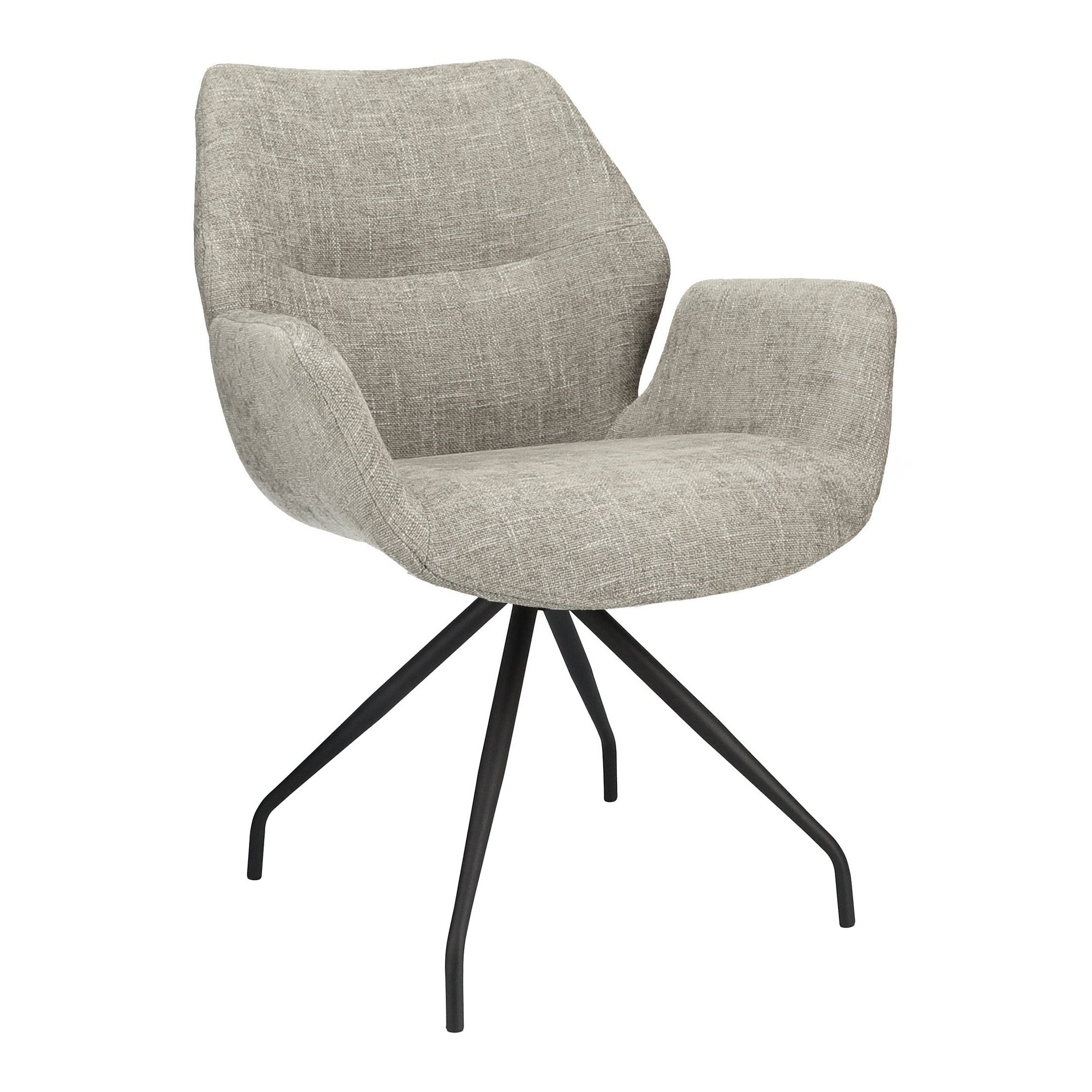 by fonQ Cas Eetkamerstoel - Polyester - Taupe