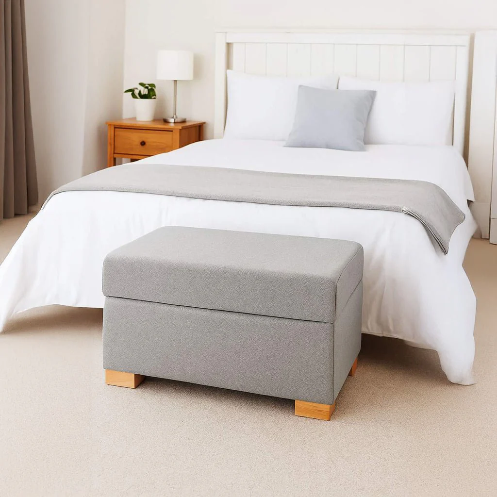 Banqueta com Arrumação Cinza SERENA