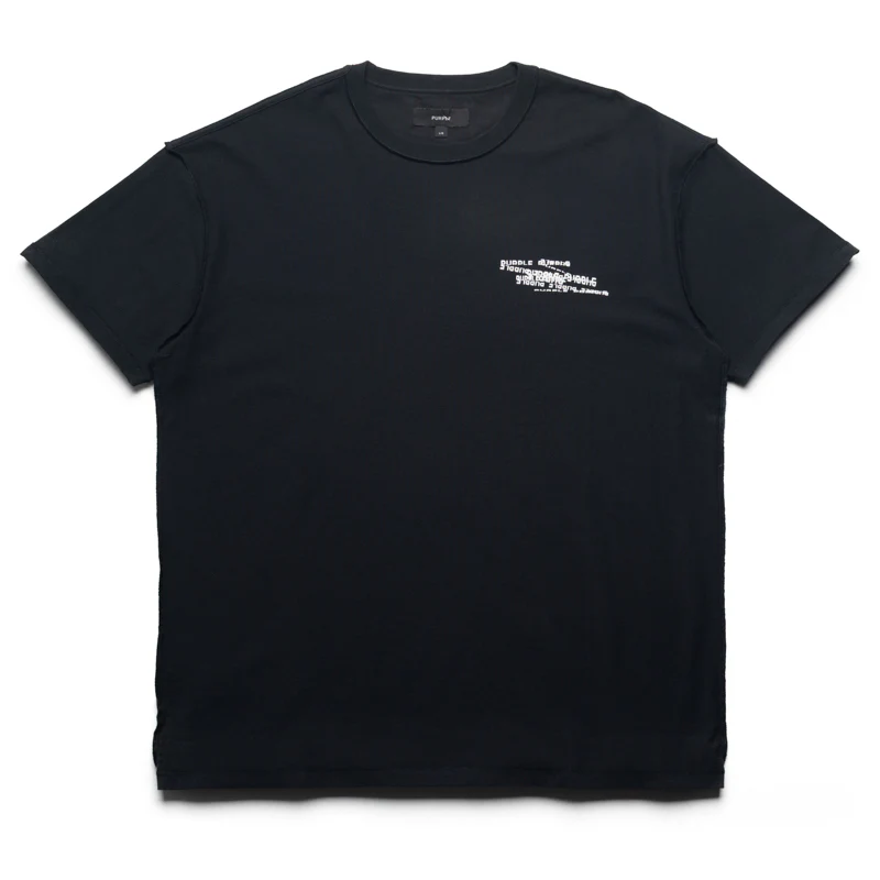 Purple Brand Jumbled Wordmark Tee - Black