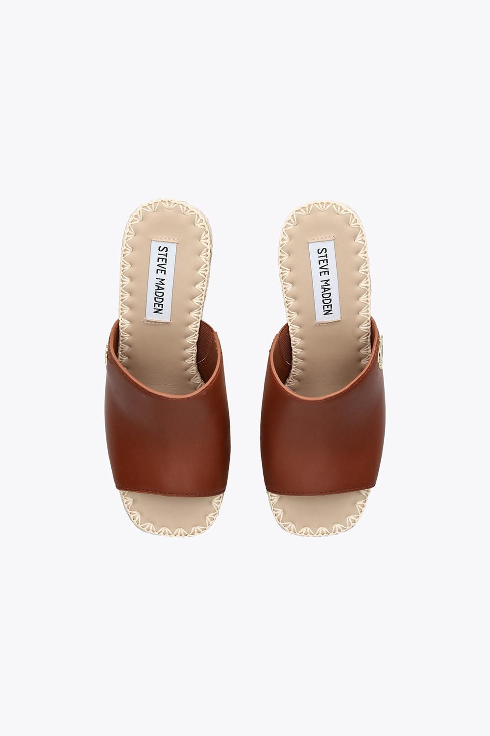 STEVE MADDEN Cruzur Brown' Leather Heels