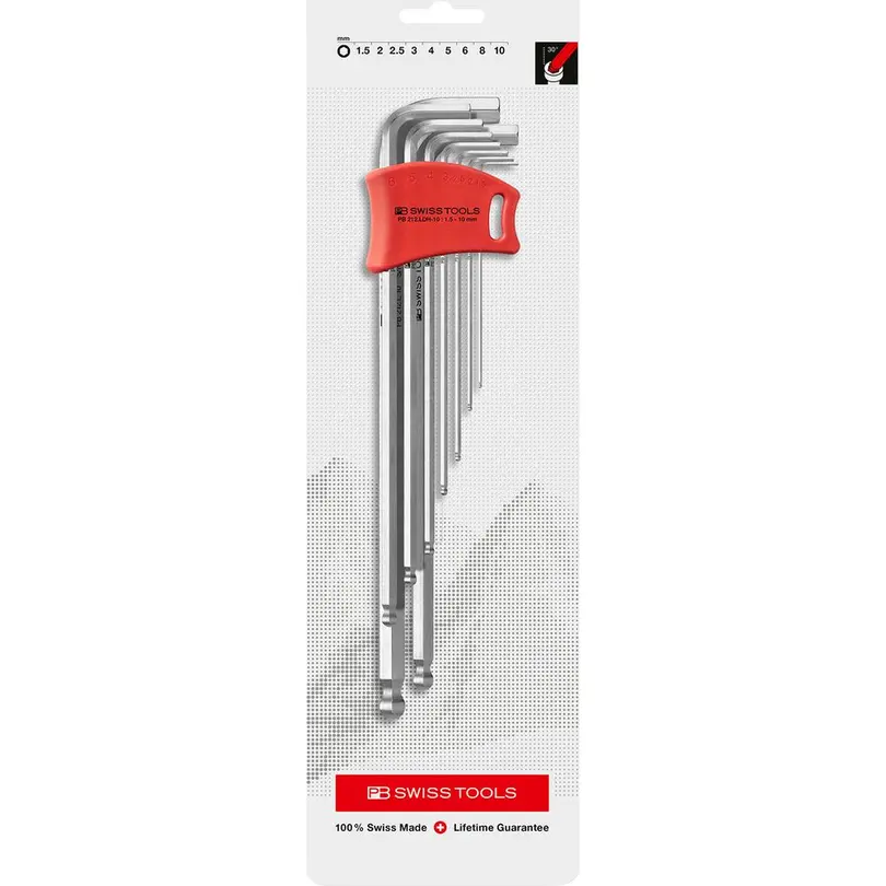 Inbusschlüssel 9-teilig PB 212.LDH
