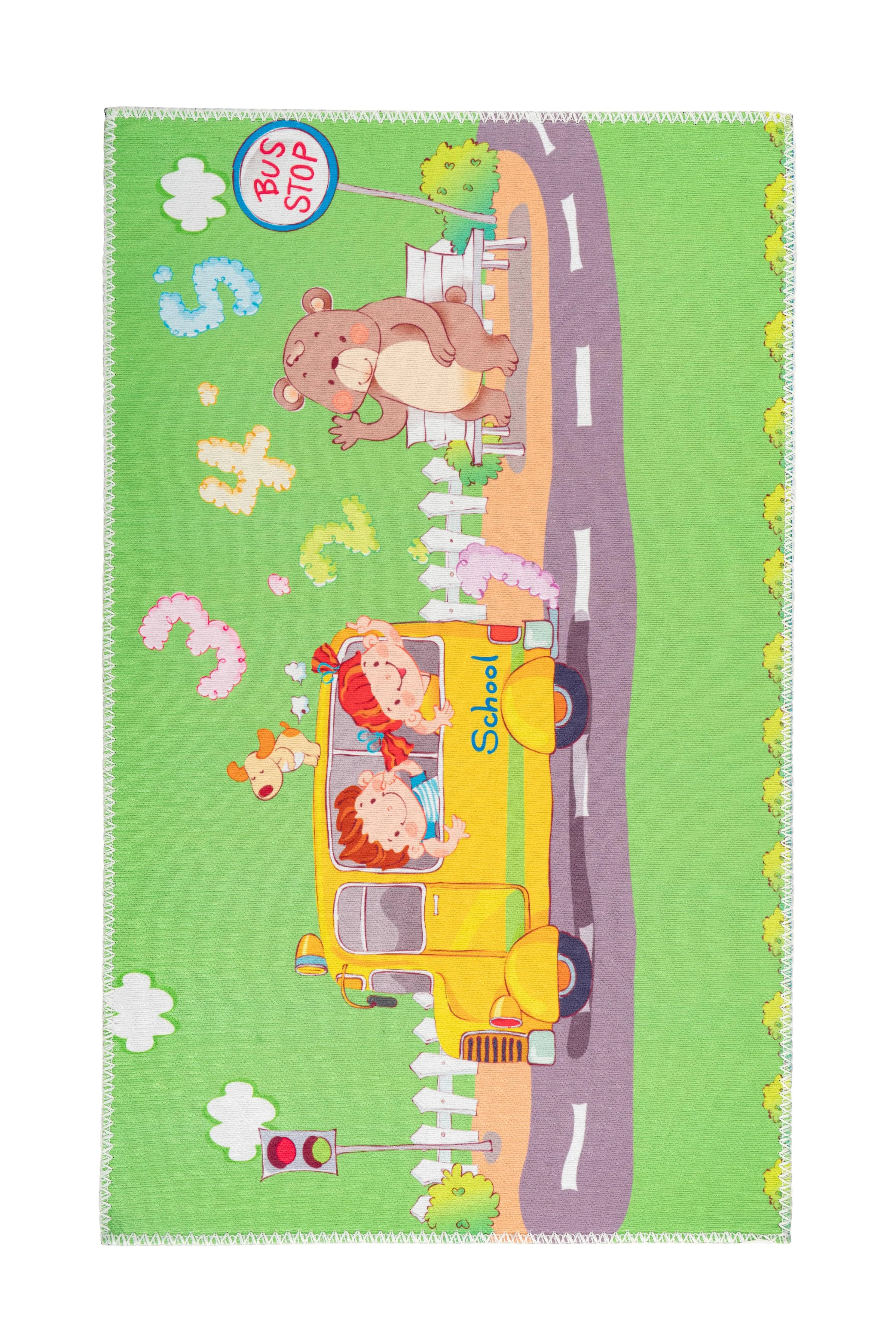 Kindervloerkleed Coco Schoobus