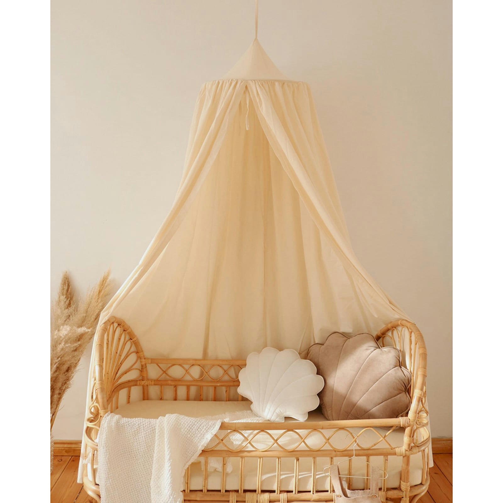 NATURAL COLORS - Ciel de lit enfant Coton Beige