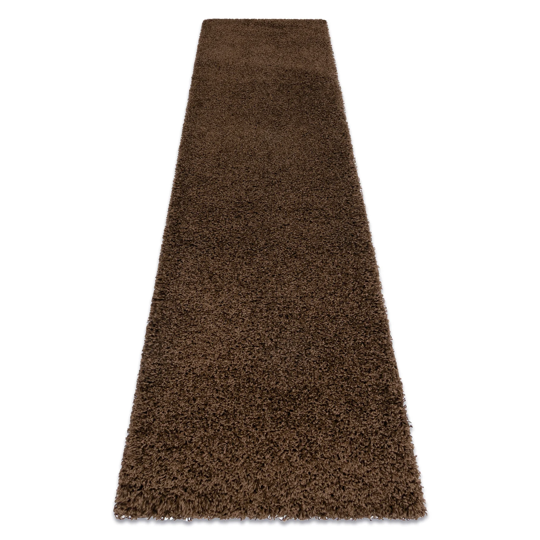 Dywan, Chodnik SOFFI shaggy 5cm brązowy - do kuchni, 60x200 cm