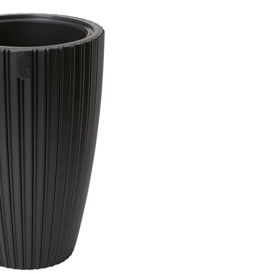 Form Plastic Plantenpot/bloempot - kunststof - zwart - 40 x 58 cm