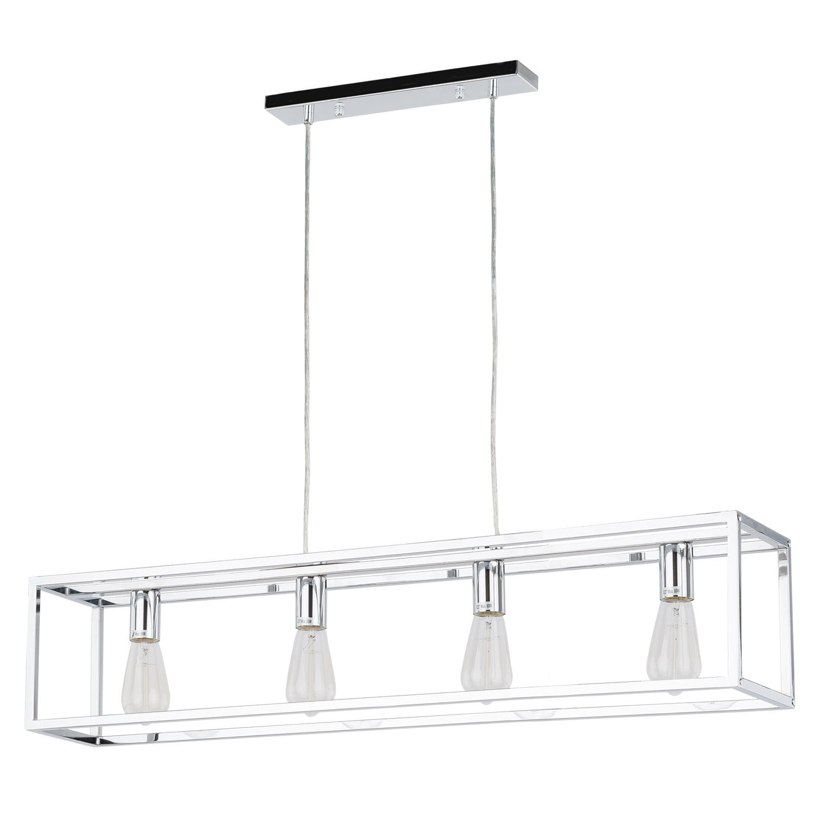 Lampa wisząca chromowana Sigalo 4xE27x60W wym: 140x98x18 cm Italux