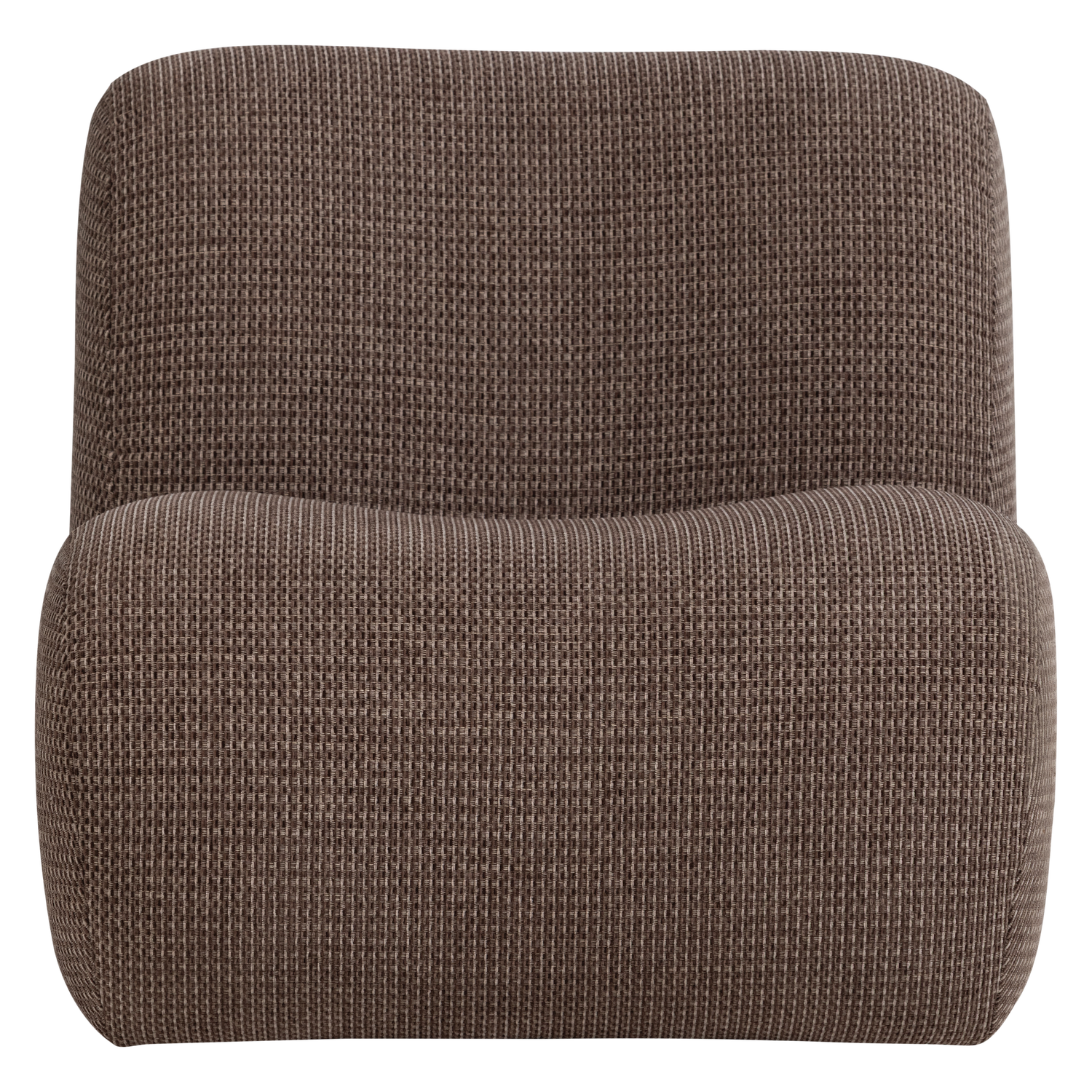WOOOD fauteuil craquelé Nomu - Chenille - bruin - 74x76x92