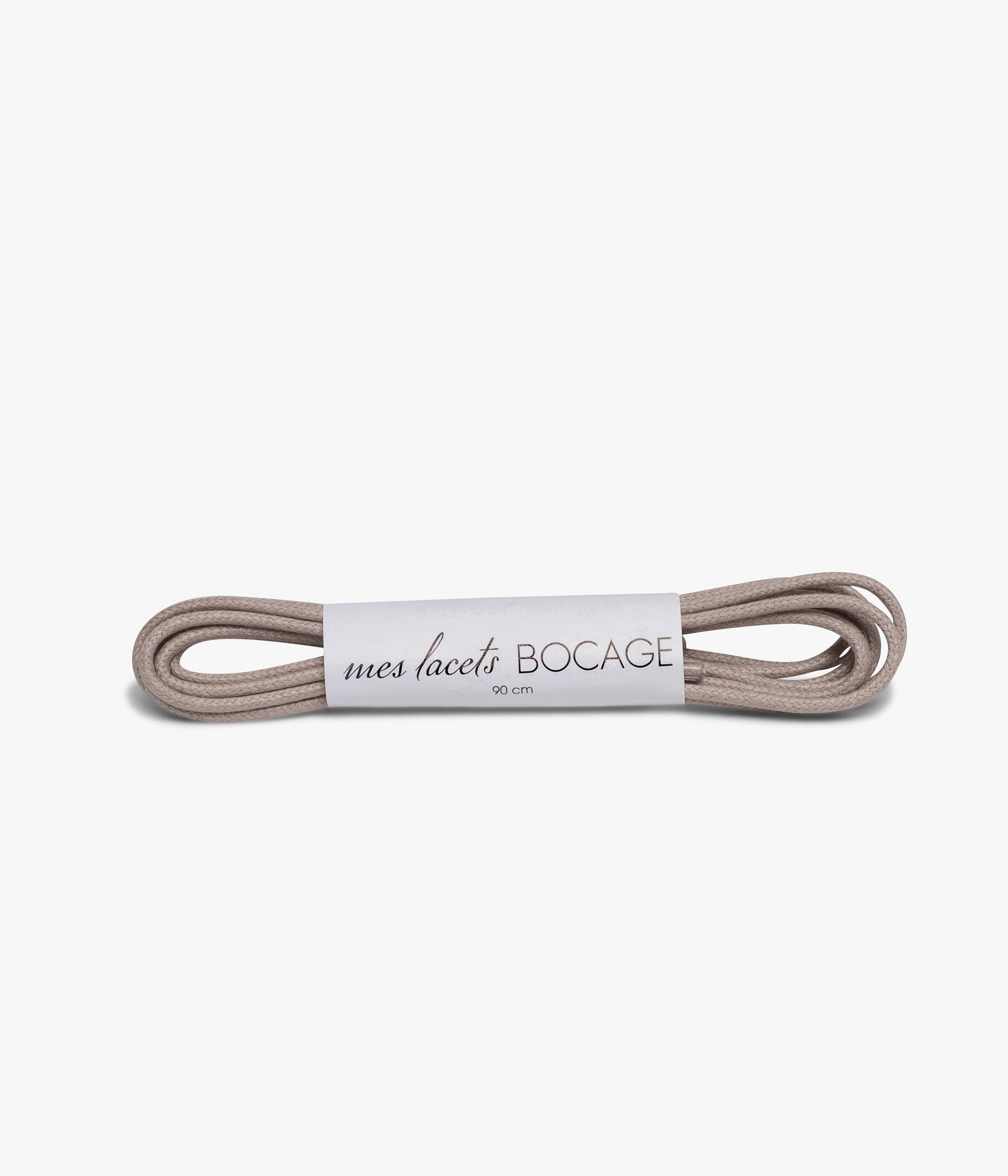 Lacets ronds beige