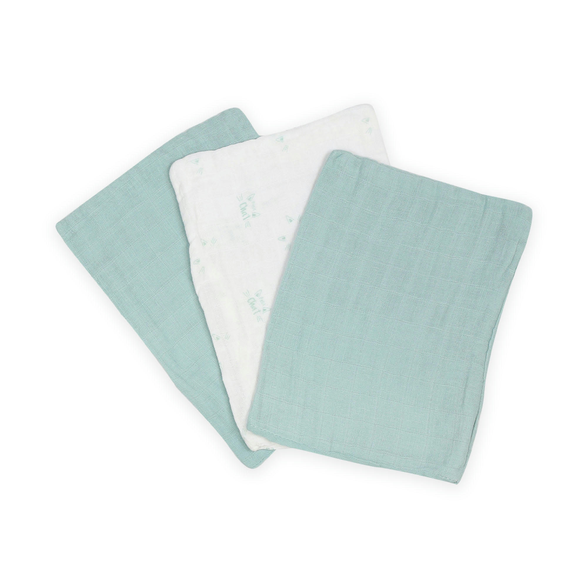 - Lot de 3 gants de toilette bébé - Petit chat