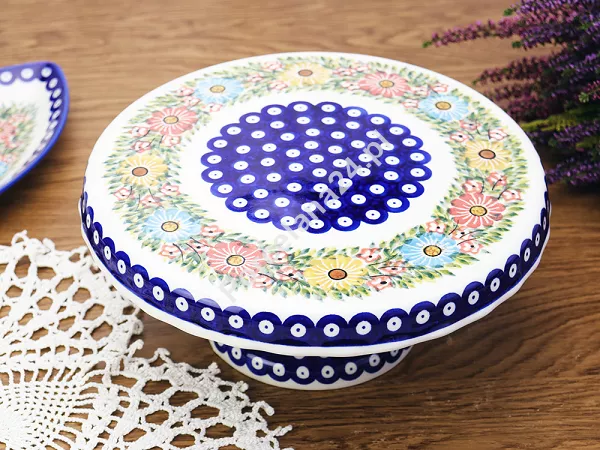 Patera na nodze 27 cm Bolesławiec - Rajska Łąka