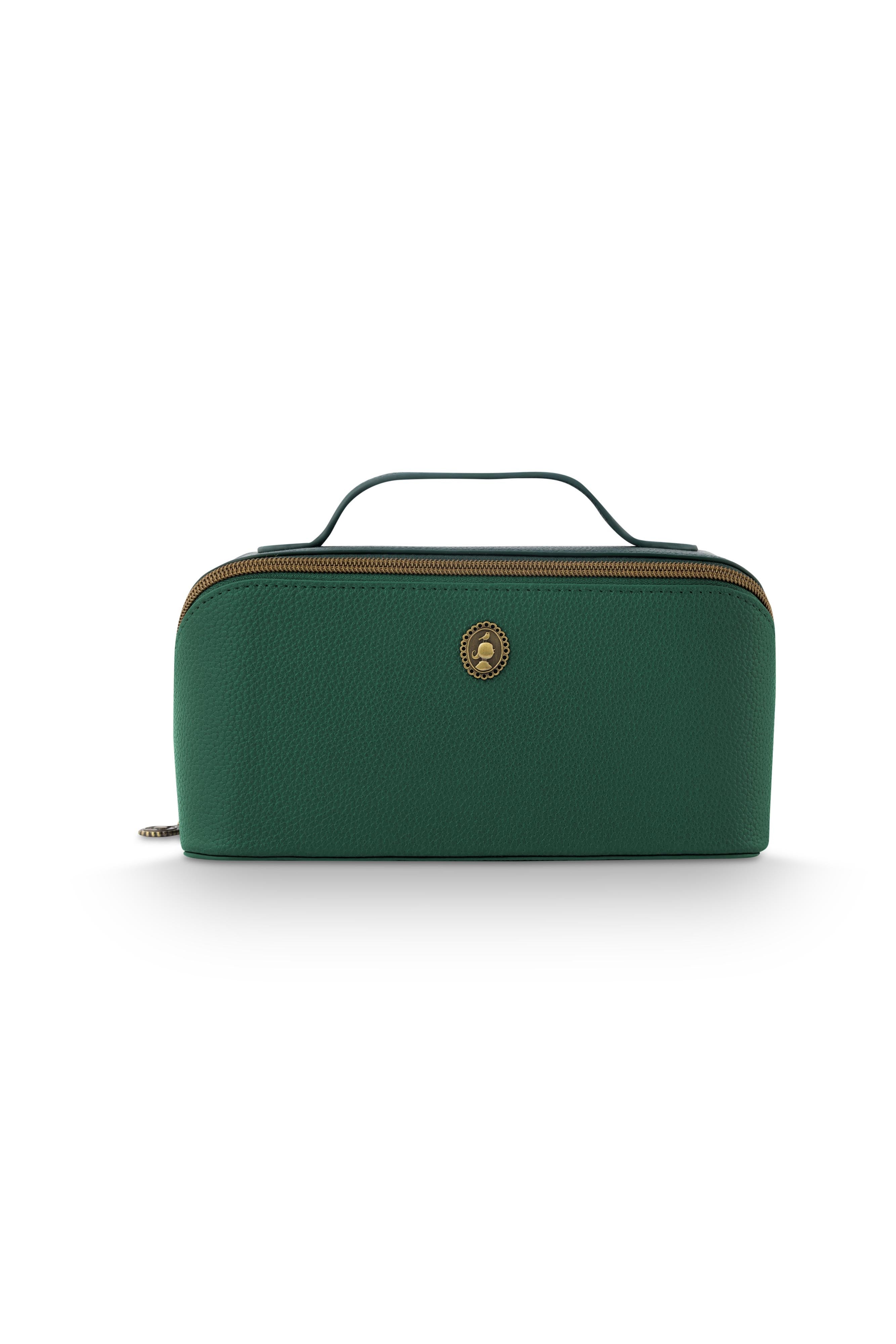 Pip Studio - Cyrille Make-up Tasje Dames - Groen - 11x5x22cm