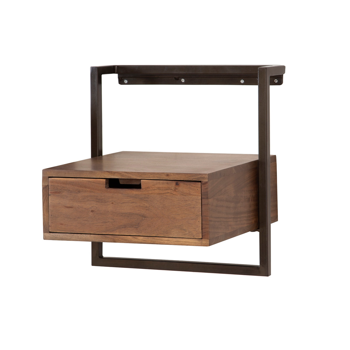 Giga Living Nachtkastje Air Solid - Bruin Hout - 35x44x45cm