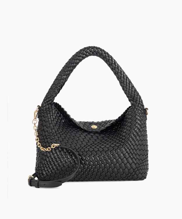Delegating Black - Woven Shoulder Bag
