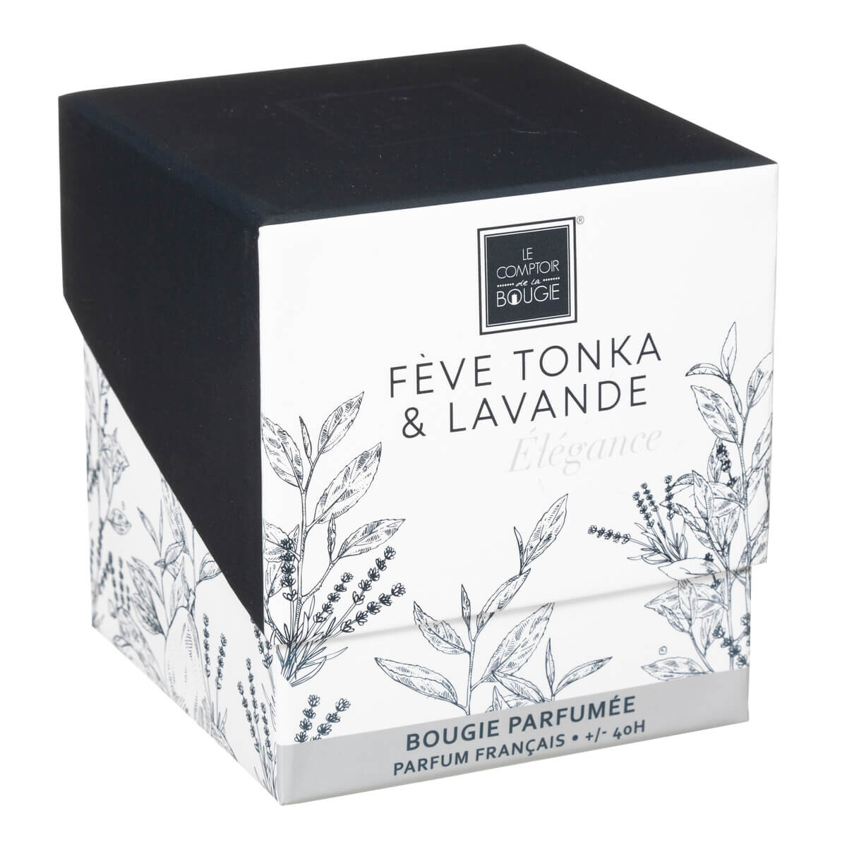 Scented candle "Mael" Tonka and lavender, 190g
