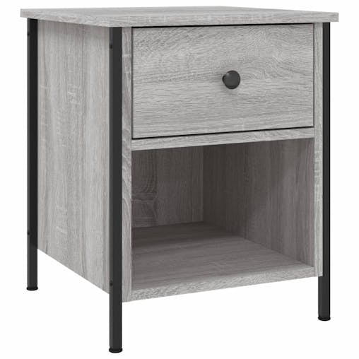 NNEVL Bedside Cabinets 2 pcs Grey Sonoma 40x42x50 cm Engineered Wood