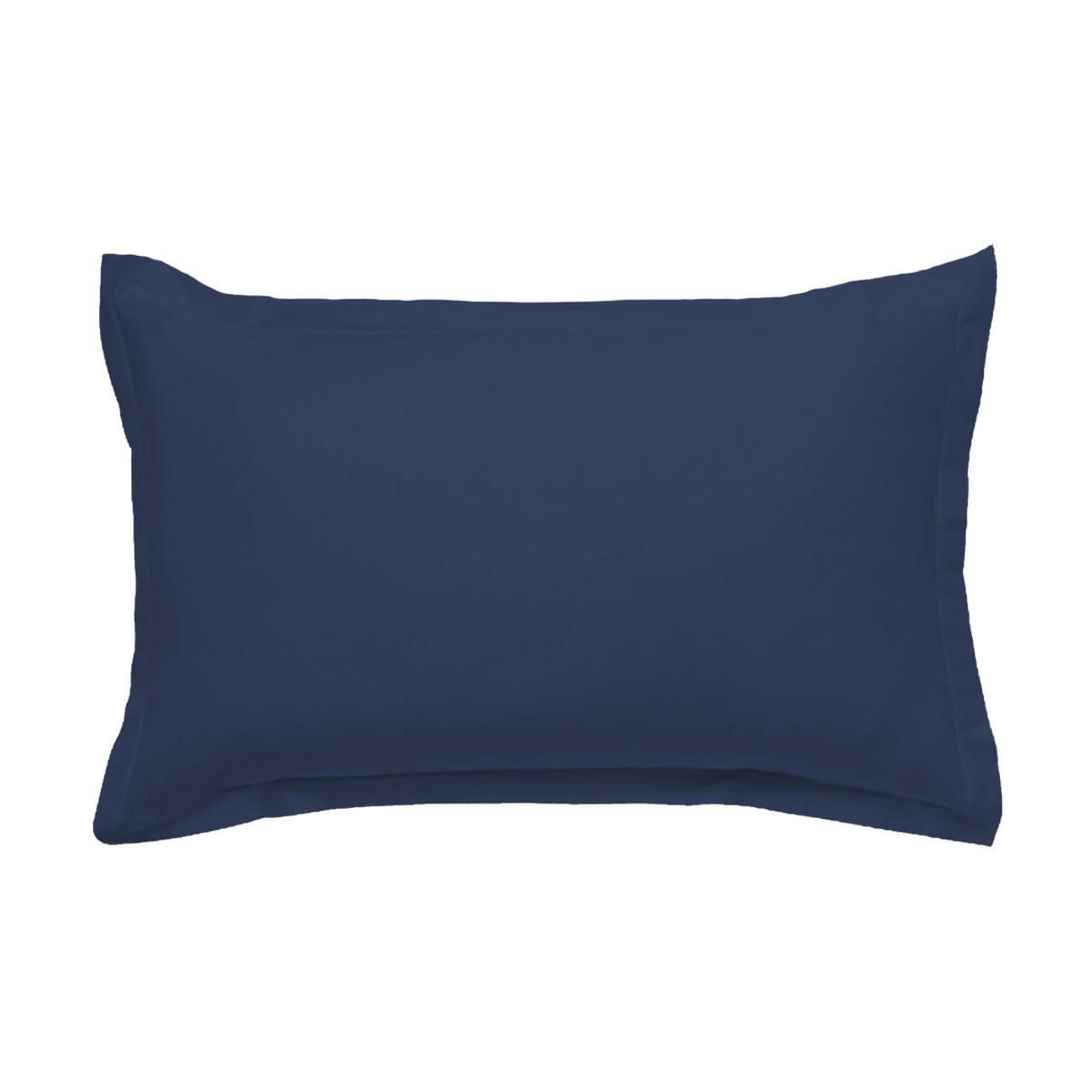 COTON UNIS - Taie d'oreiller coton  unie bleu 50x70cm