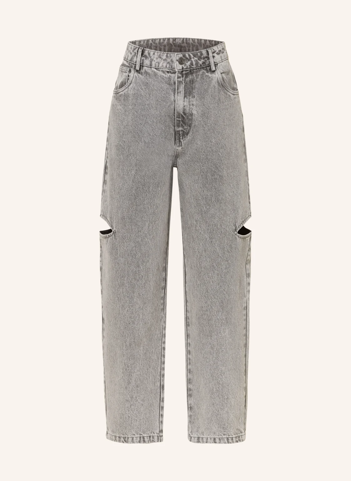 KARO KAUER Barrel Jeans mit Cut-outs