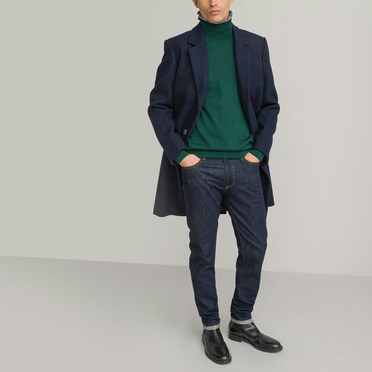Manteau Signature en laine mélangée