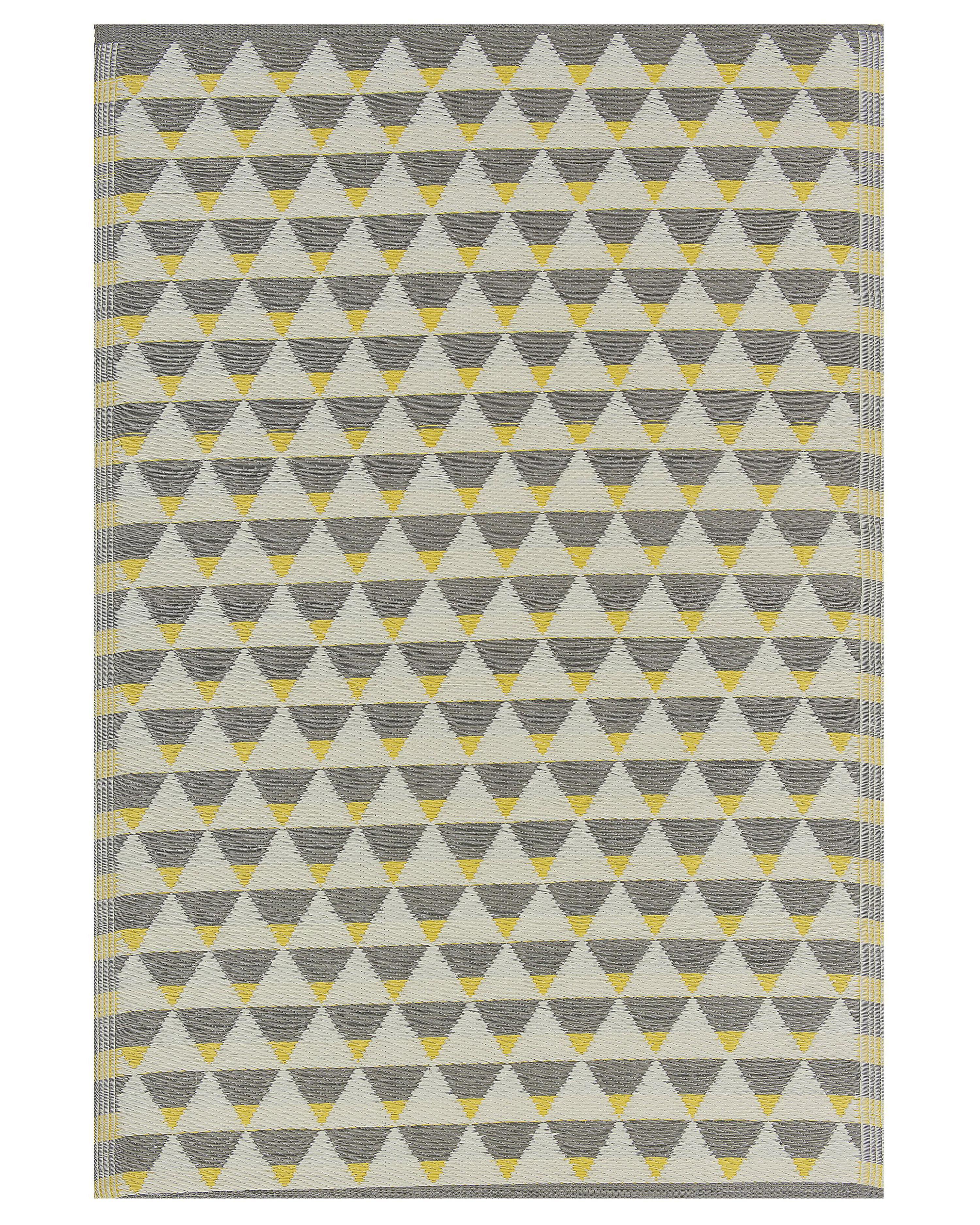 Outdoor Rug HISAR Grey 120 x 180 cm