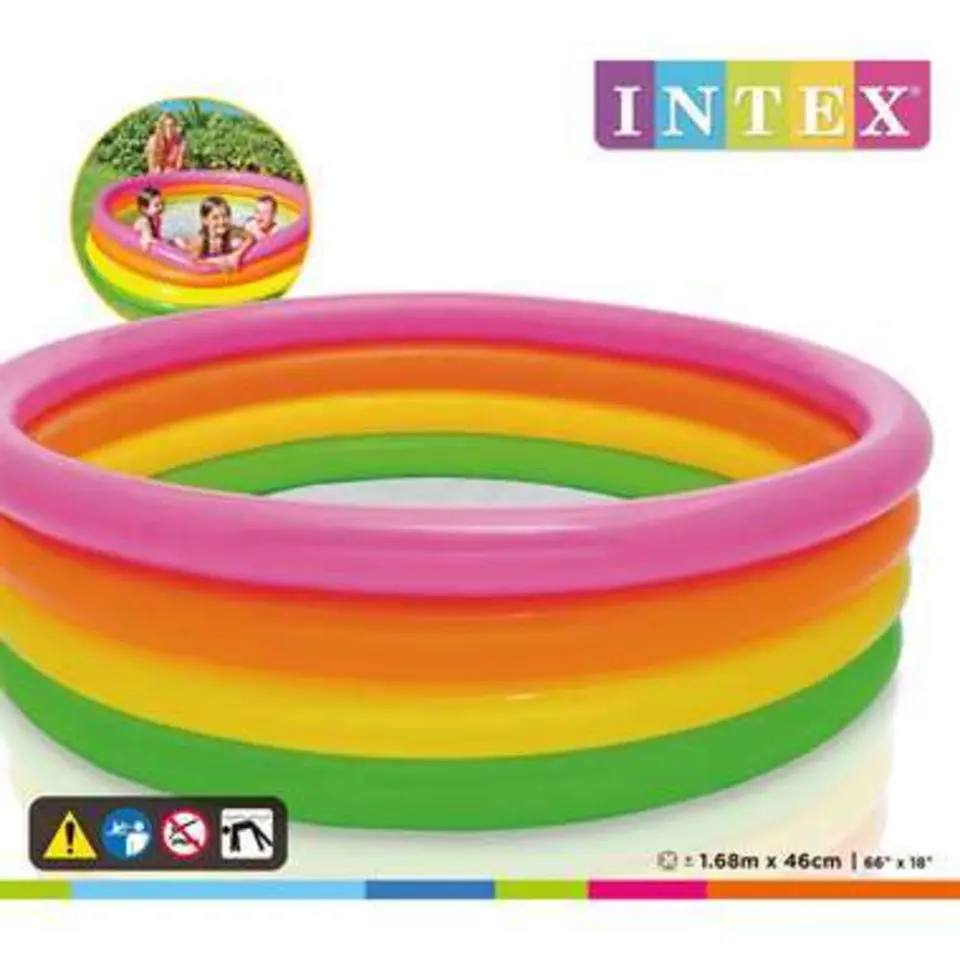 INTEX - Opblaasbaar Zwembad - Vinyl - 168 x 46 cm