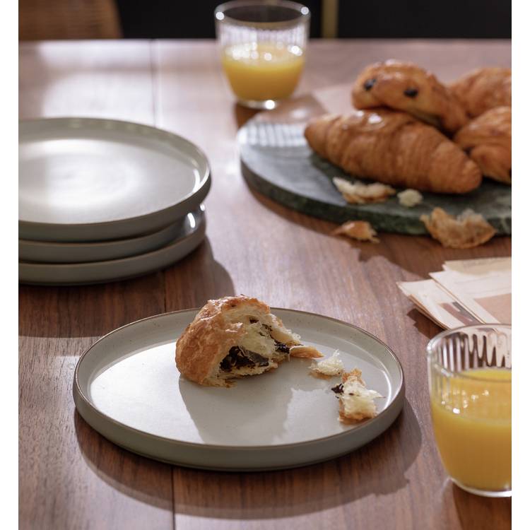 Habitat Speckle Set of 4 Side Plate - Grey