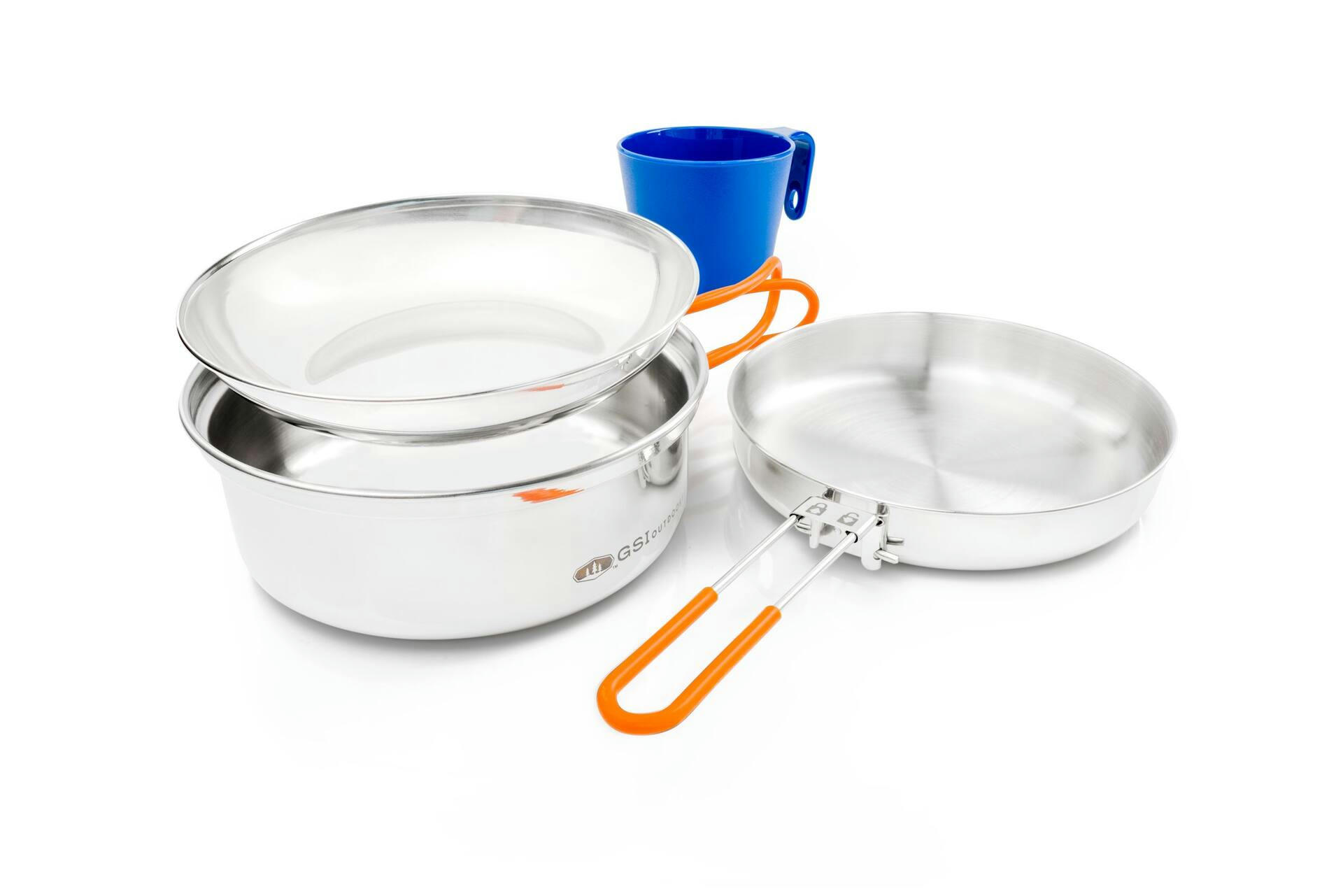 GSI Outdoors 1-Person Glacier Stainless Mess Kit