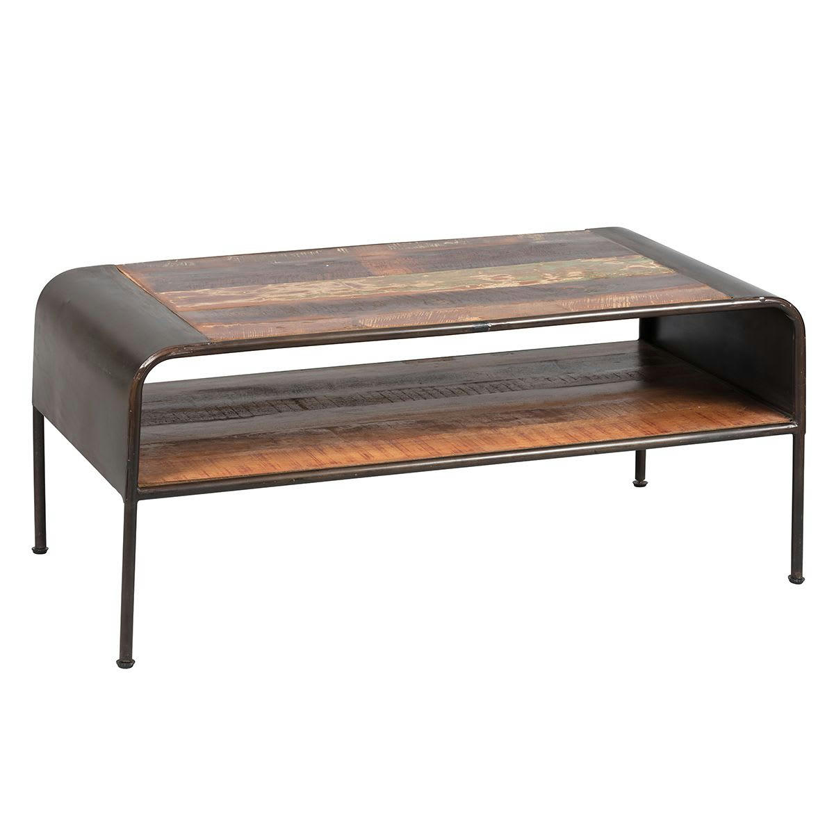 REPLAY - Table  basse rectangulaire aspect vieilli