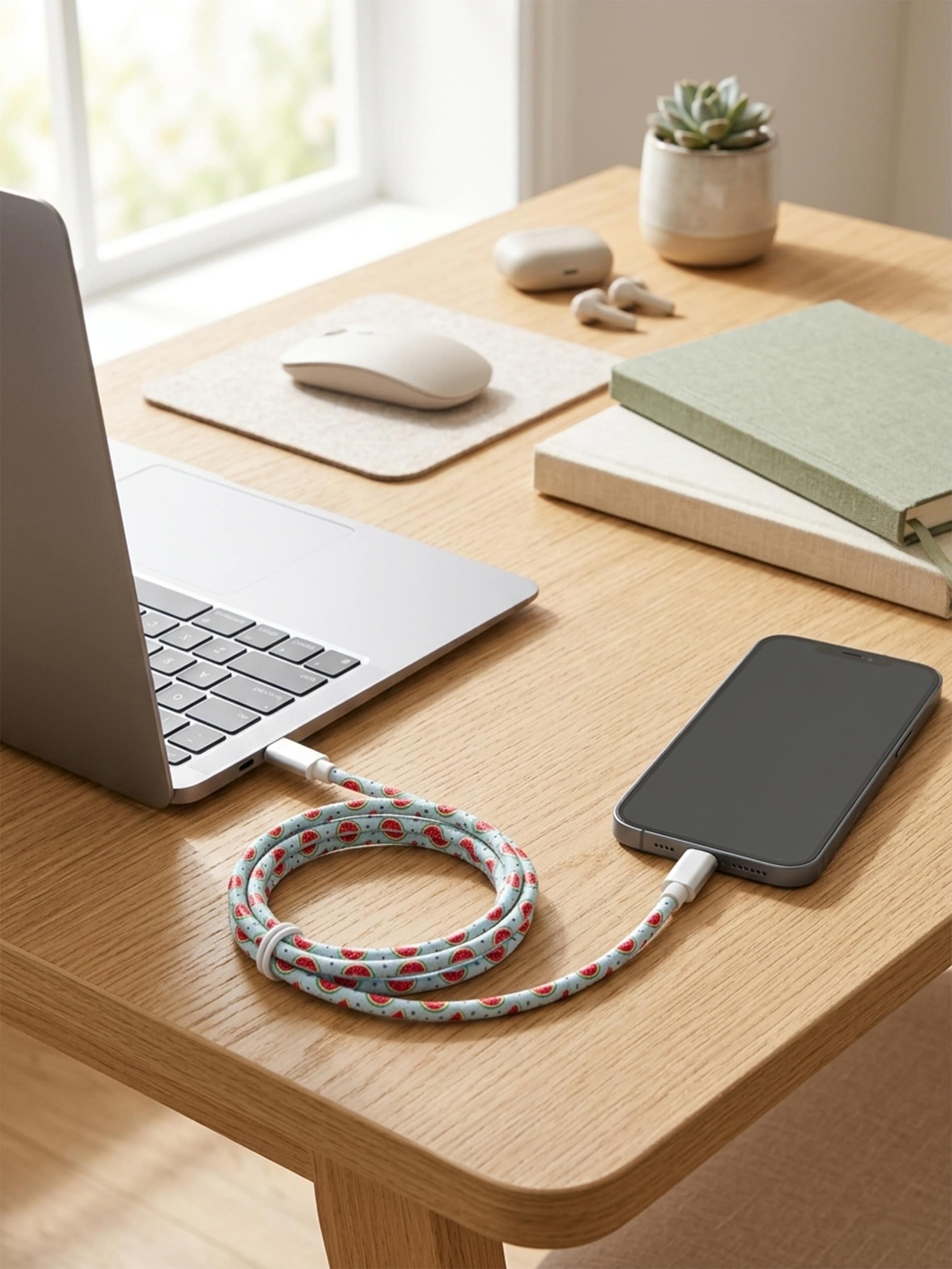 Kabel USB C z motywem arbuza 1,2 m