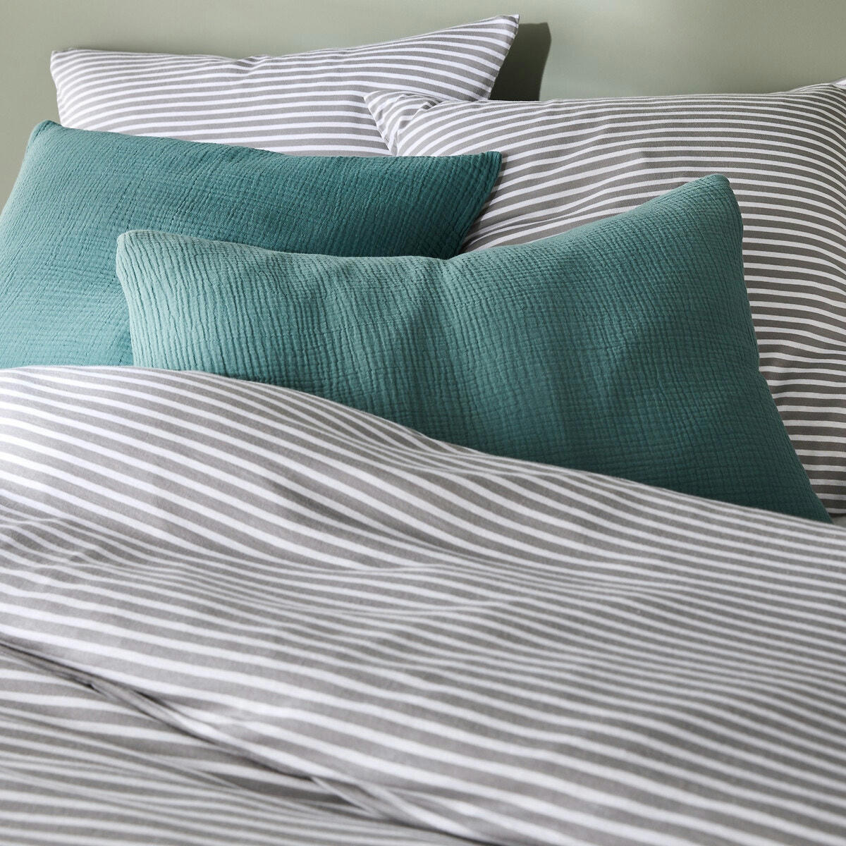 Housse de couette jersey coton/modal, Dolsi gris