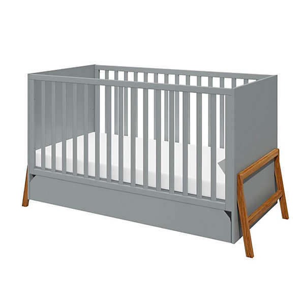 Lit evolutif 70x140 tiroir inclus Bellamy Lotta Gris