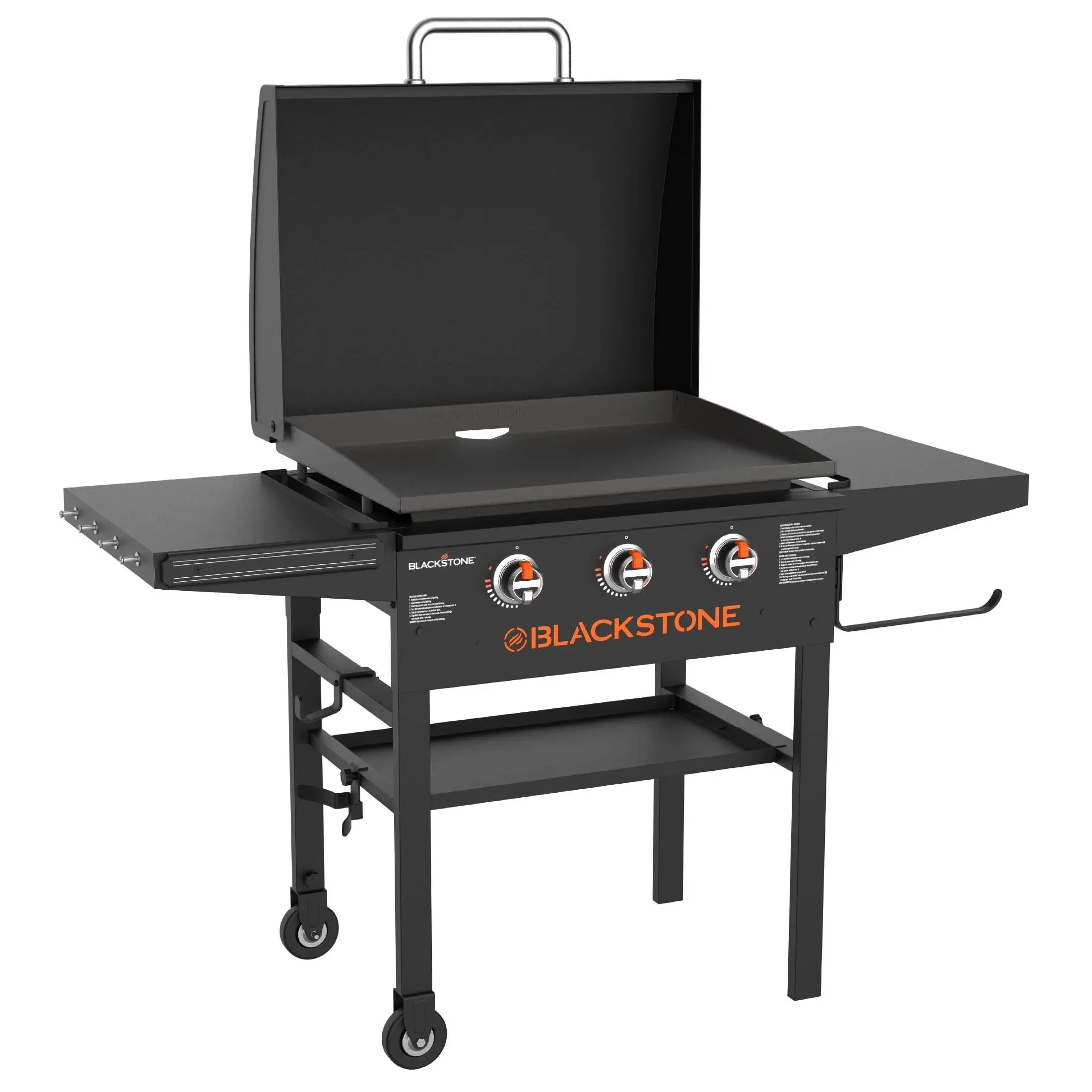 Blackstone 3-Burner 28 XL Griddle with Hood in Black