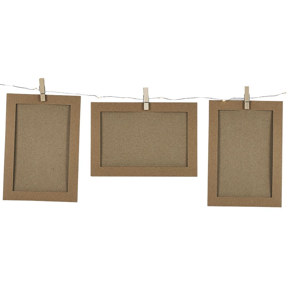 Guirlande lumineuse porte photo à LED L160 cm pour 10 photos