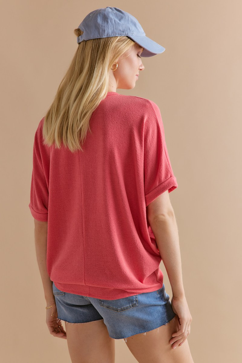 Annabeth Crew Neck Dolman Tee